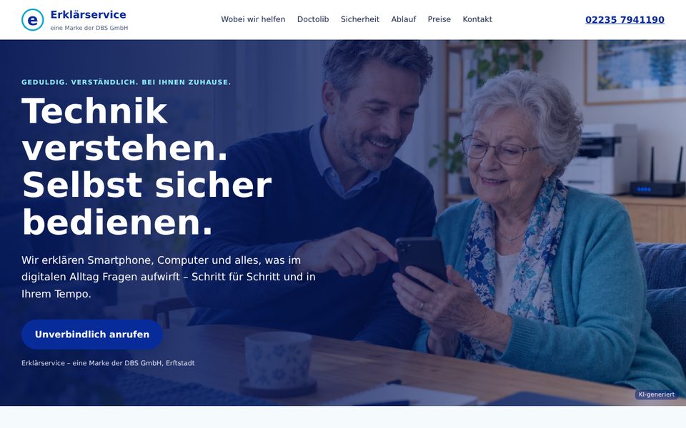 Vorschau der Webseite Erklärservice